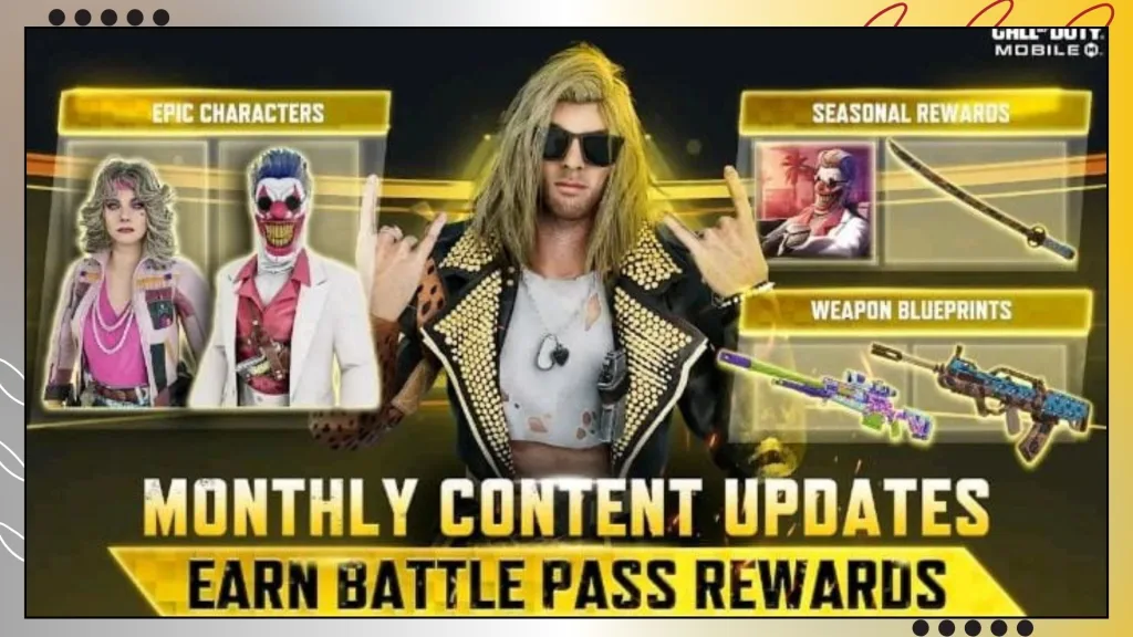 Receive monthly content updates and earn Battle Pass rewards.