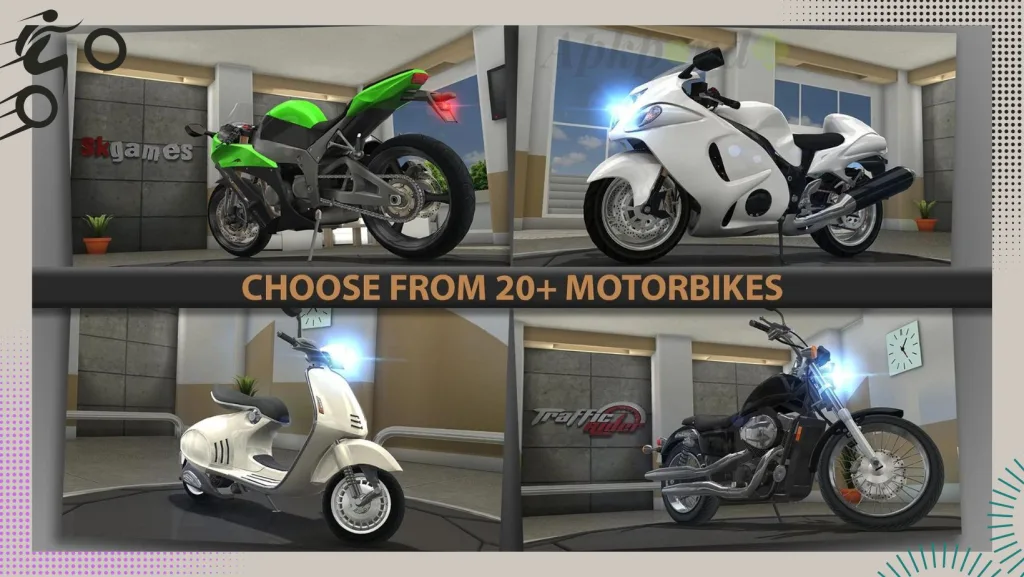 Traffic Rider motorcycles