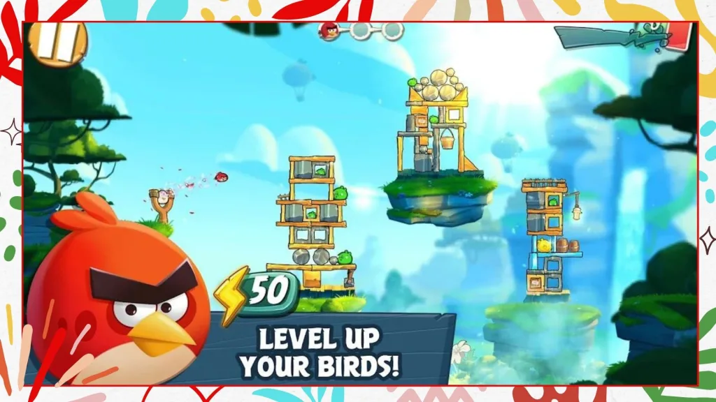 Level Up your birds to upgrade your scoring power
