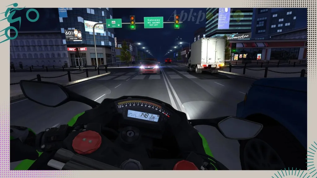 Traffic Rider endless racing mode