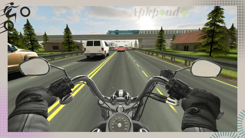 Traffic Rider First-Person perspective