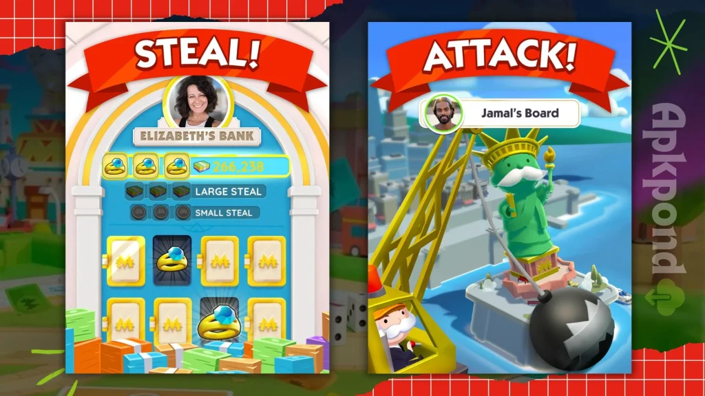Steal and Attack your opponent
