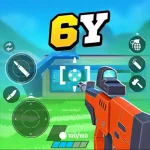 frag pro shooter mod apk game logo